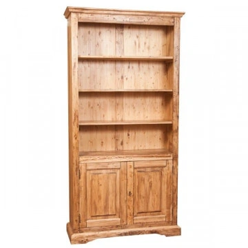 Biblioteca Dolce Toscana lemn masiv de tei natur antik, 108 x 38 x 211 cm - Img 3