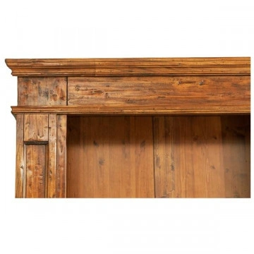 Biblioteca Dolce Toscana lemn masiv de tei, nuc antik, 230 x 47 x 235 cm - Img 3