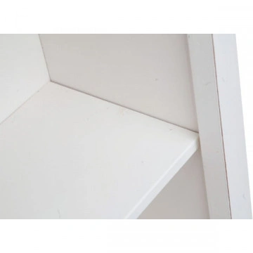 Biblioteca Dolce Toscana lemn masiv tei, alb unt antik, 68 x 25 x 98 cm - Img 2