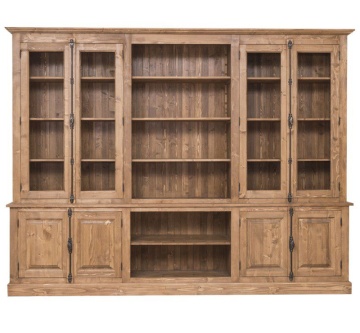 Biblioteca Grand Ohanna lemn masiv, 300 x 50 x 228 cm - Img 6