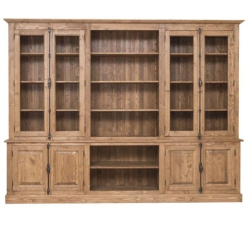 Biblioteca Grand Ohanna lemn masiv, 300 x 50 x 228 cm - Img 6
