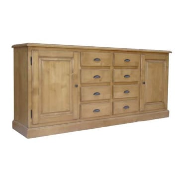 Bufet Apuseni din lemn masiv cu 2 usi si 8 sertare 200 x 50 x 90 cm - Img 3