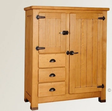 Bufet Montana lemn masiv, 2 usi si 3 sertare, 110 x 48 x 135 cm