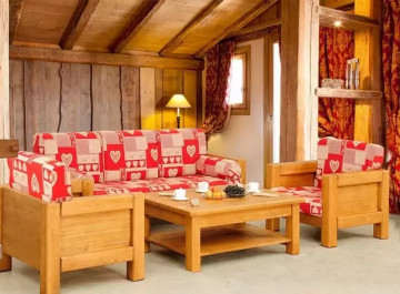 Canapea Montana lemn masiv, cu tapiterie, 202 x 78 x 61 cm - Img 2