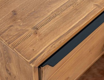 Comoda pantofi Lemn masiv Mexicana, 2 usi, 100 x 45 x 45 cm - Img 2