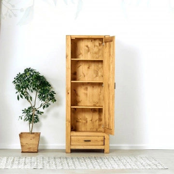 Dulap 1 usa si 1 sertar Ecuador, Lemn masiv rustic, 72 x 45 x 195 cm - Img 2