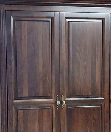 Dulap dormitor Colonial cu 2 usi cu oglinzi din lemn masiv tei - Img 5