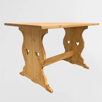 Masa / Consola rustica Garofita lemn masiv, 120 x 80 x 75 cm - Img 3