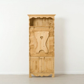 Masa de cioban Cabana cu 3 usi, lemn masiv rustic, 94 x 41 x 210 cm - Img 2