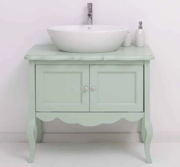 Masca de baie lemn masiv Shabby Rustic cu 2 usi, 90 x 54 x 75 cm