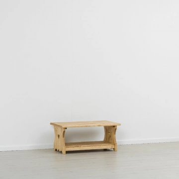 Masuta de cafea Cabana Lemn masiv rustic, 100 x 60 x 45 cm - Img 4
