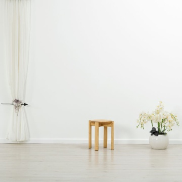 Scaun / Taburet stivuibil Rustic Flame lemn masiv, 41 x 41 x 45 cm - Img 4