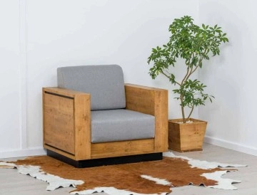 Set Mobilier Living Lemn masiv Mexicana, 5 piese, 305 x 40 x 200 cm - Img 6