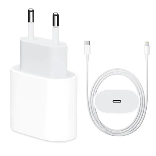 Incarcator Fast Charge 20W si Cablu de Date 1M Type-C-Lightning, LQT , Apple iPhone