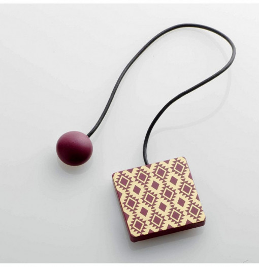 Accesoriu prindere perdea/draperie , 43 x 6 x 6 cm,auriu visiniu ,mdf