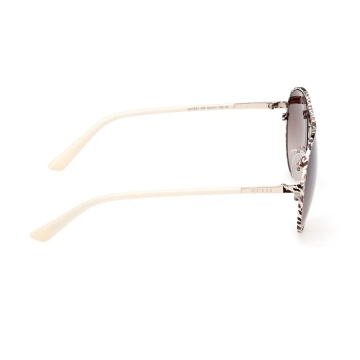 Ochelari de Soare Dama GU7847 33F – Aviator cu Print Animal Leo, Lentile Maro Gradient UV3 - Img 2