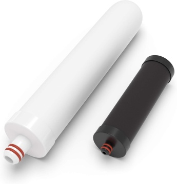 Set 2 filtre pentru filtrul de apa AquaVivifica, bloc carbune activ, elimina impuritatile, metalele grele, trateaza apa, elimina clorul, alba - Img 2