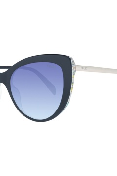 Ochelari de soare cat-eye cu lentile in degrade, Auriu, Negru, 56-20-140 - Img 3