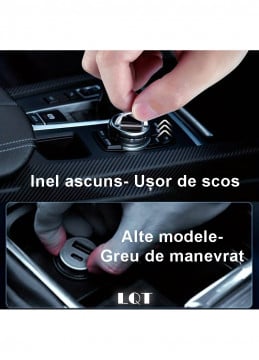 Incarcator Auto Bricheta Mini LQT® SuperFastCharge 100W, USB-A 100W + USB Tip C PD 15W Incarcare Rapida, Compatibilitate Universala, Apple, Samsung, Huawey, Xiaomi, Google, Tableta, Corp Metalic, 12V/24V, Negru - Img 6