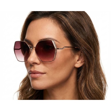 Ochelari de Soare Dama GU7843-S – Rama Butterfly Rose Gold, Lentile Gradient UV400