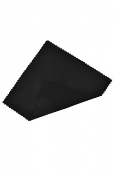 Set 6 bucati, Lavete din microfibra QTek pentru ochelari, telefon, tableta, 15x15 cm, negru - Img 2