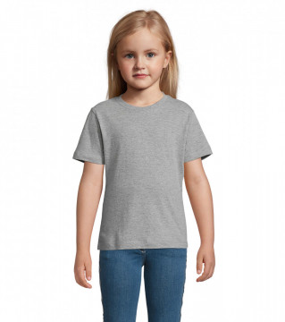 Tricou pentru copii simplu, Regent, 100% bumbac, gri - Img 1
