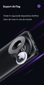 Baterie externa LQT Fortis-171, 10.000 mAh, cu incarcare wireless fast charge PB62 QC3.0+PD20W, Samsung, iPhone,Huawei,Xiaomi - Img 6