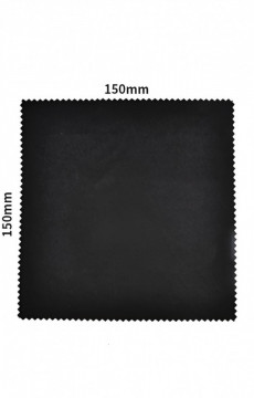 Set 6 bucati, Lavete din microfibra QTek pentru ochelari, telefon, tableta, 15x15 cm, negru - Img 3