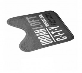 Covoras WC "urban loft" printat, 45x45x0.5 cm, 100% microfibra - Img 2