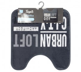 Covoras WC "urban loft" printat, 45x45x0.5 cm, 100% microfibra - Img 3
