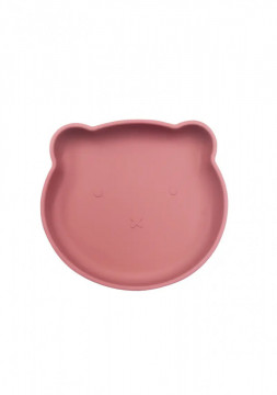Set hranire bebelusi si copii QuTek, pentru diversificare din silicon BPA free, 6+ luni, farfurie, bol, bavetica, tacamuri, canuta cu pai, roz - Img 3