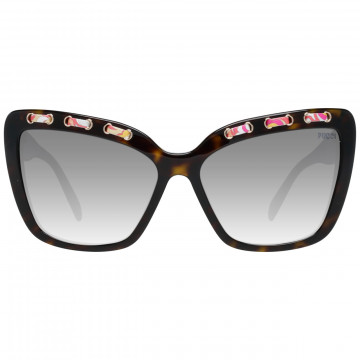 Emilio Pucci, Ochelari de soare cat-eye cu lentile in degrade, Maro inchis, 59-16-140, EP0101 52B - Img 3