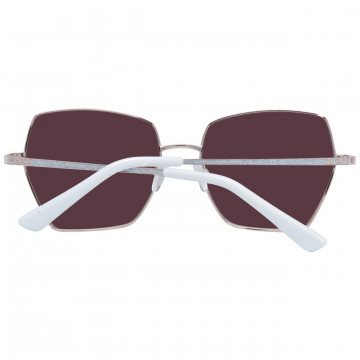 Guess, Ochelari de soare hexagonali cu lentile in degrade, Auriu rose, 57-17-140 - Img 4