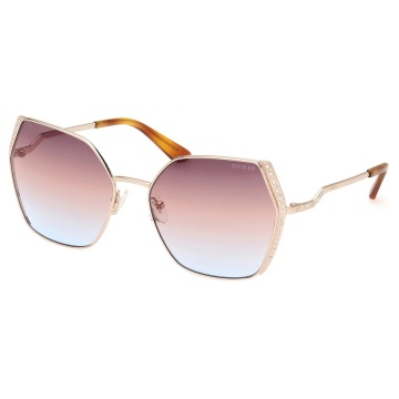 Ochelari de Soare Dama GU7843-S – Rama Butterfly Rose Gold, Lentile Gradient UV400 - Img 4