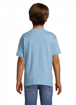 Tricou pentru copii simplu, Regent, 100% bumbac, sky blue - Img 2