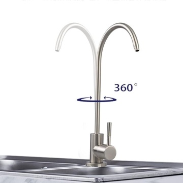 Baterie pentru filtre si purificatoare de apa, QuTek, din inox cu cartus ceramic, conectare rapida de 1/4 - Img 2
