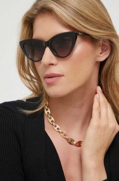 Ochelari de soare, de dama, Guess GF6147 01B, Negru - Img 1