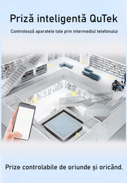 Priza SmartPlug® Wi-Fi, Max 20A, monitorizare consum energie, compatibil SmartLife, Tuya, Google, Alexa - Img 3