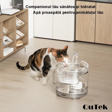 Set 4 Filtre pentru Dispenser Apa Automat QuTek® 1.5 L, Fantana pentru Pisici/Caini QuTek, Purificare, Ionizare, Carbon Activ - Img 5