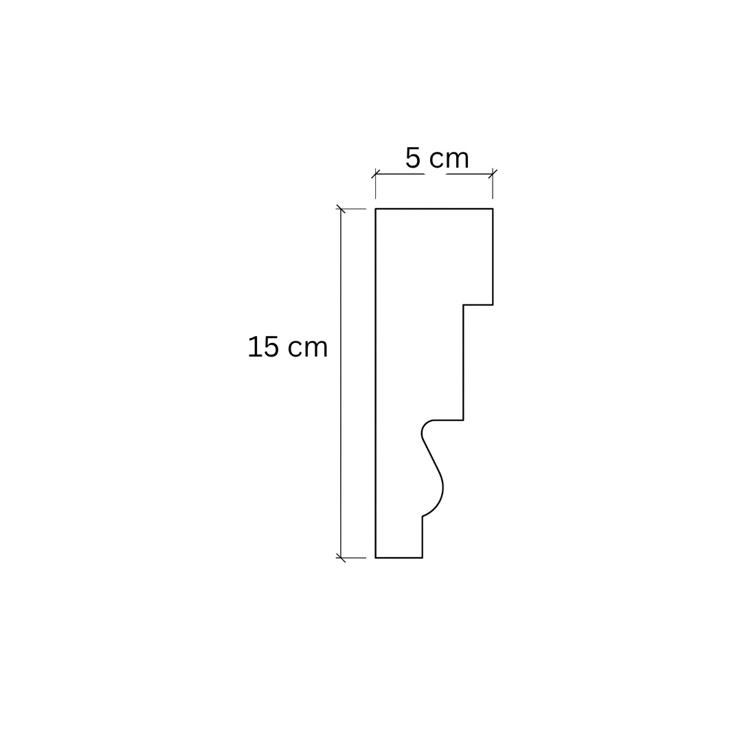 Ancadrament exterior AT19A-15x5x200cm - 2