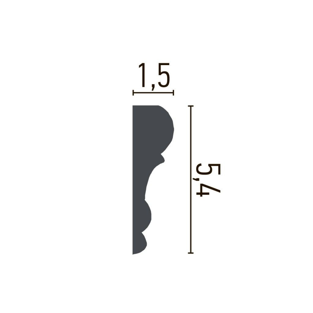 Brau decorativ CR807 - 5.4x1.5x200 cm - 1 | YEO