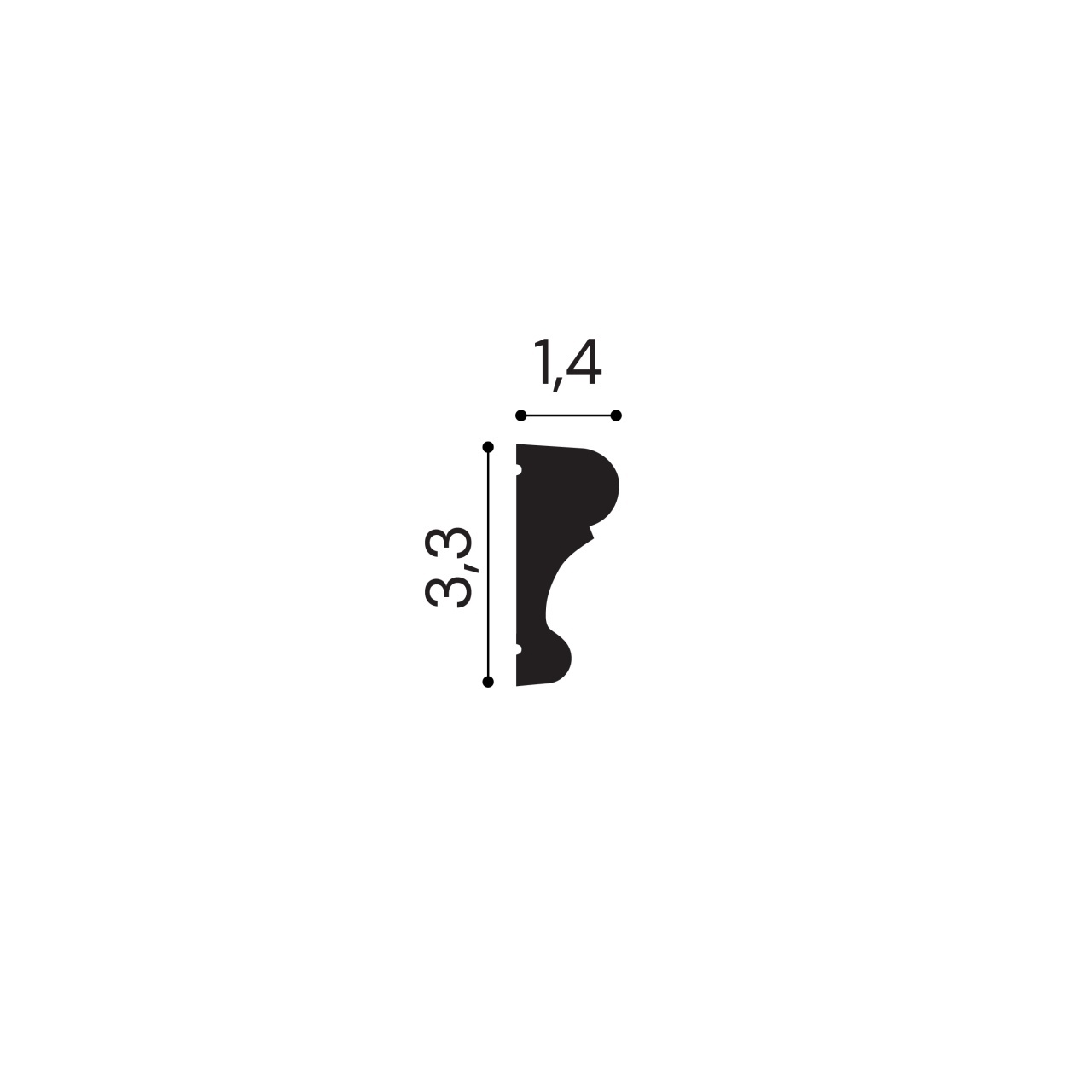 Brau polimer rigid, Manavi, B26 - 3.3x1.4x200 cm — imaginea 2