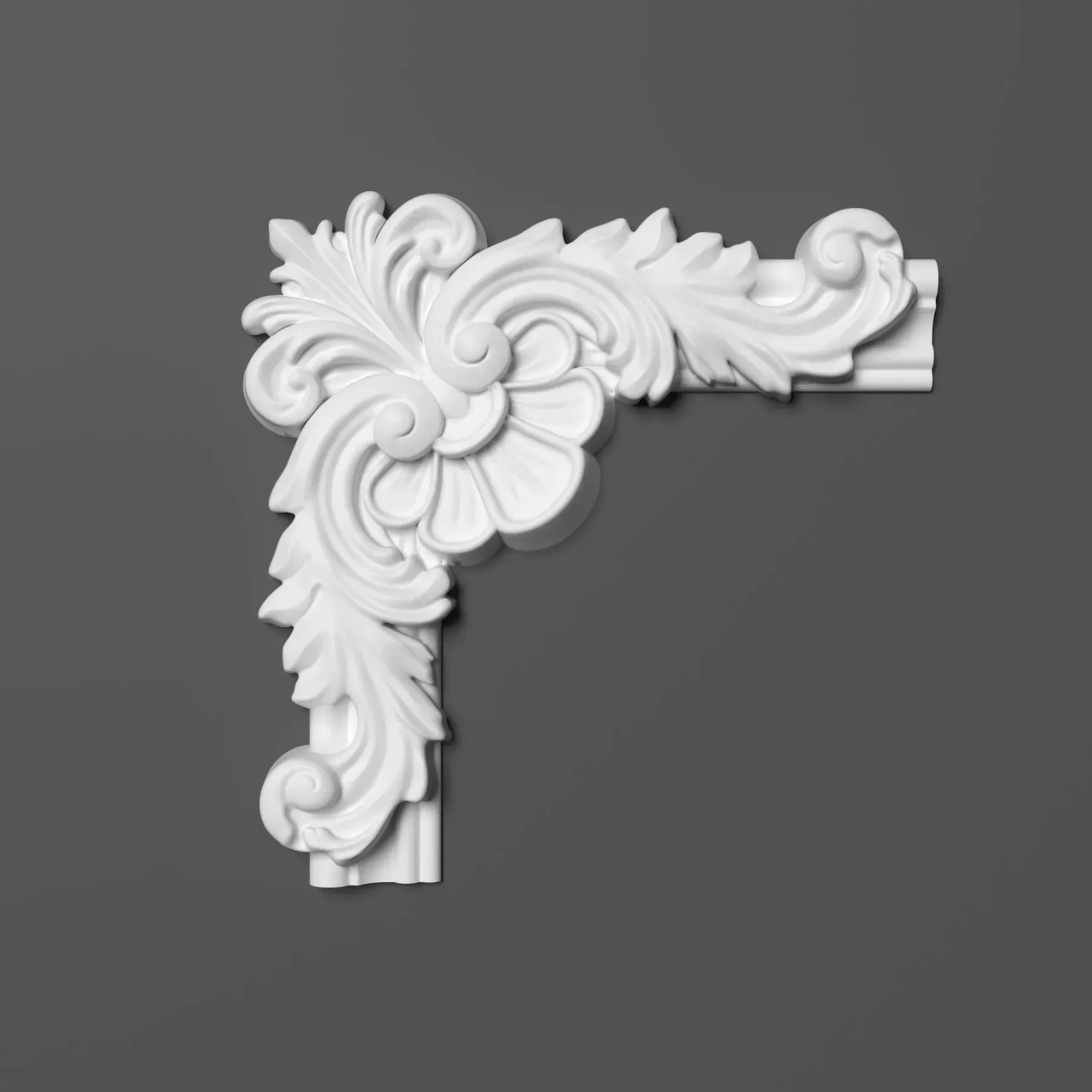 Chenar decorativ din poliuretan B19-3 - 26.8x26.8x3 cm