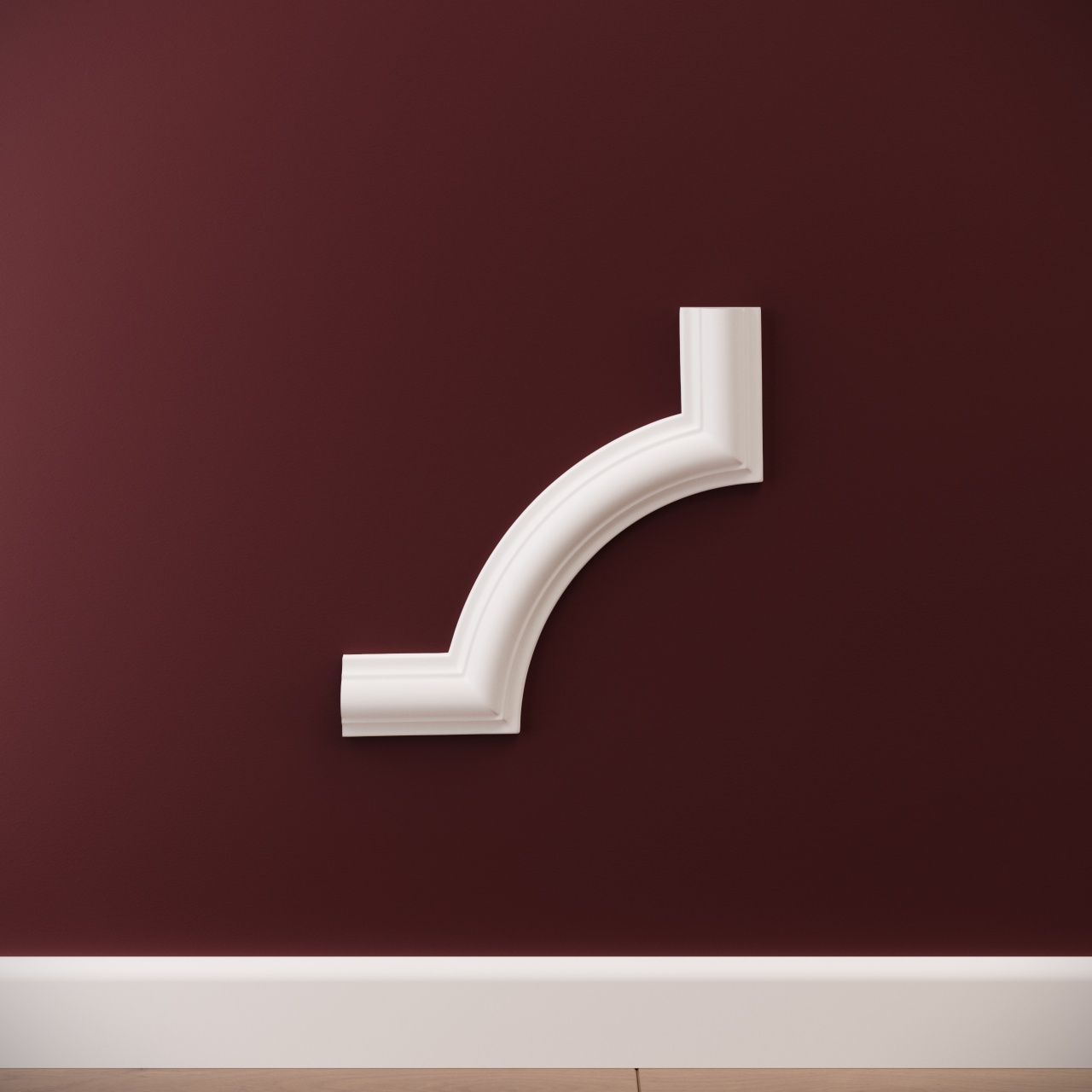 Chenar decorativ din poliuretan CR810A - 20.5x1.8x20.5 cm - 1 | YEO