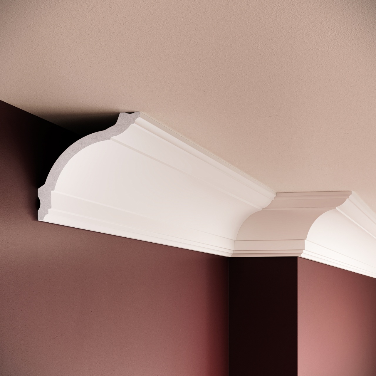 Cornisa decorativa C17 - 9.3x9.5x200 cm