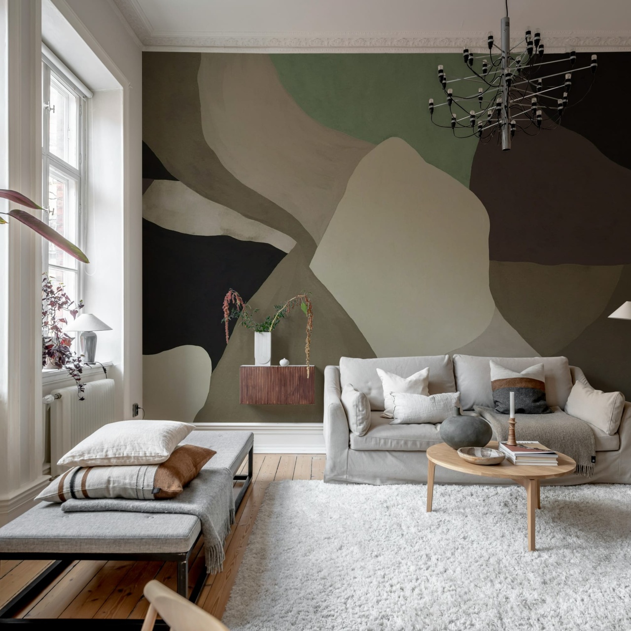 Fototapet, Abstract Fields, Brown, Rebel Walls