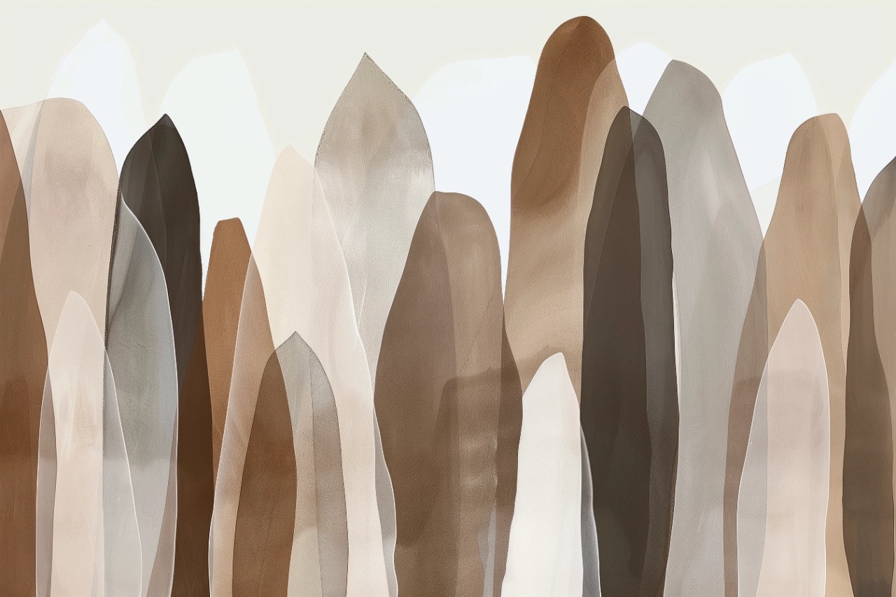 Fototapet Abstract Marron et Beige Petale Rêve MP203