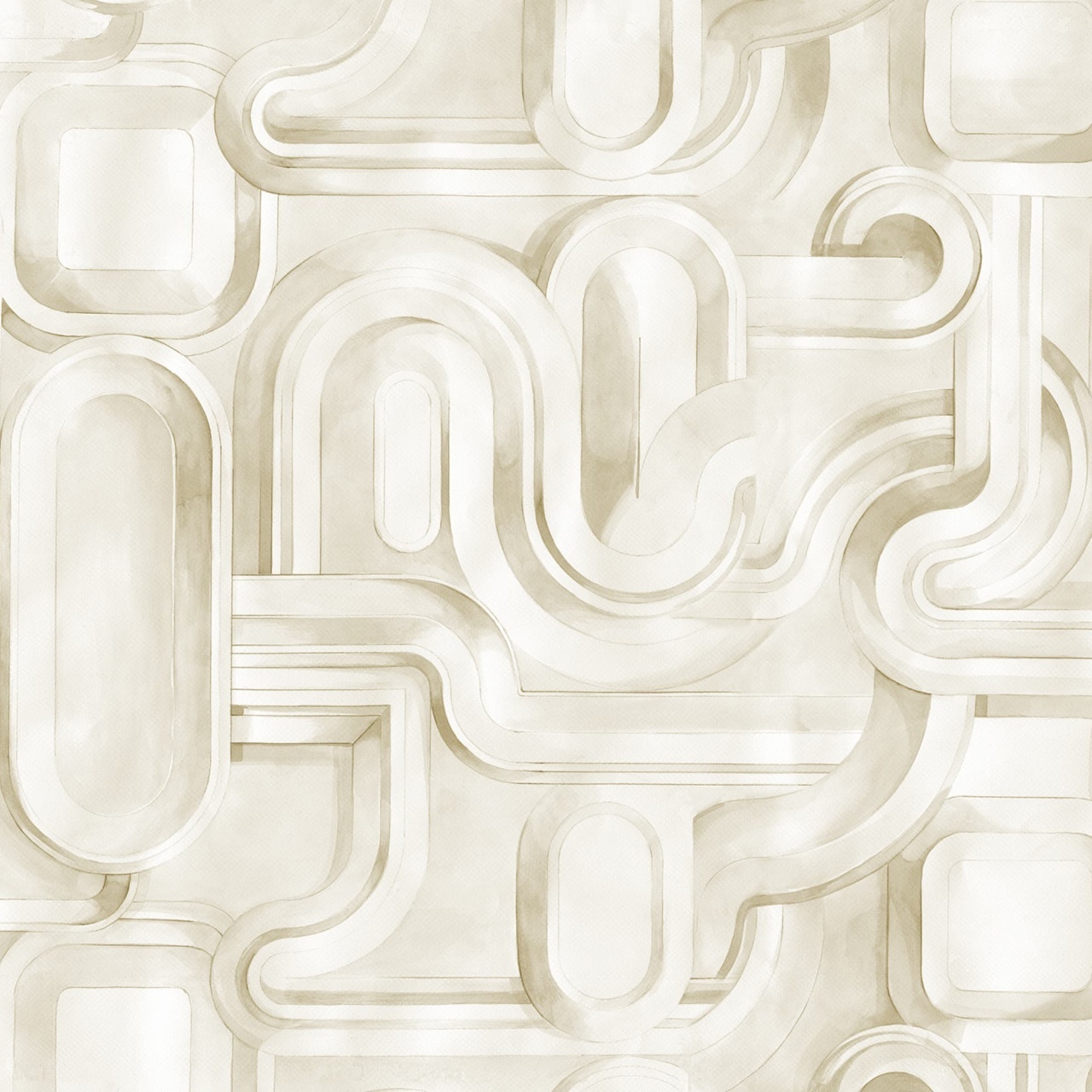 Fototapet, Abstract Path, Beige, Rebel Walls - 2