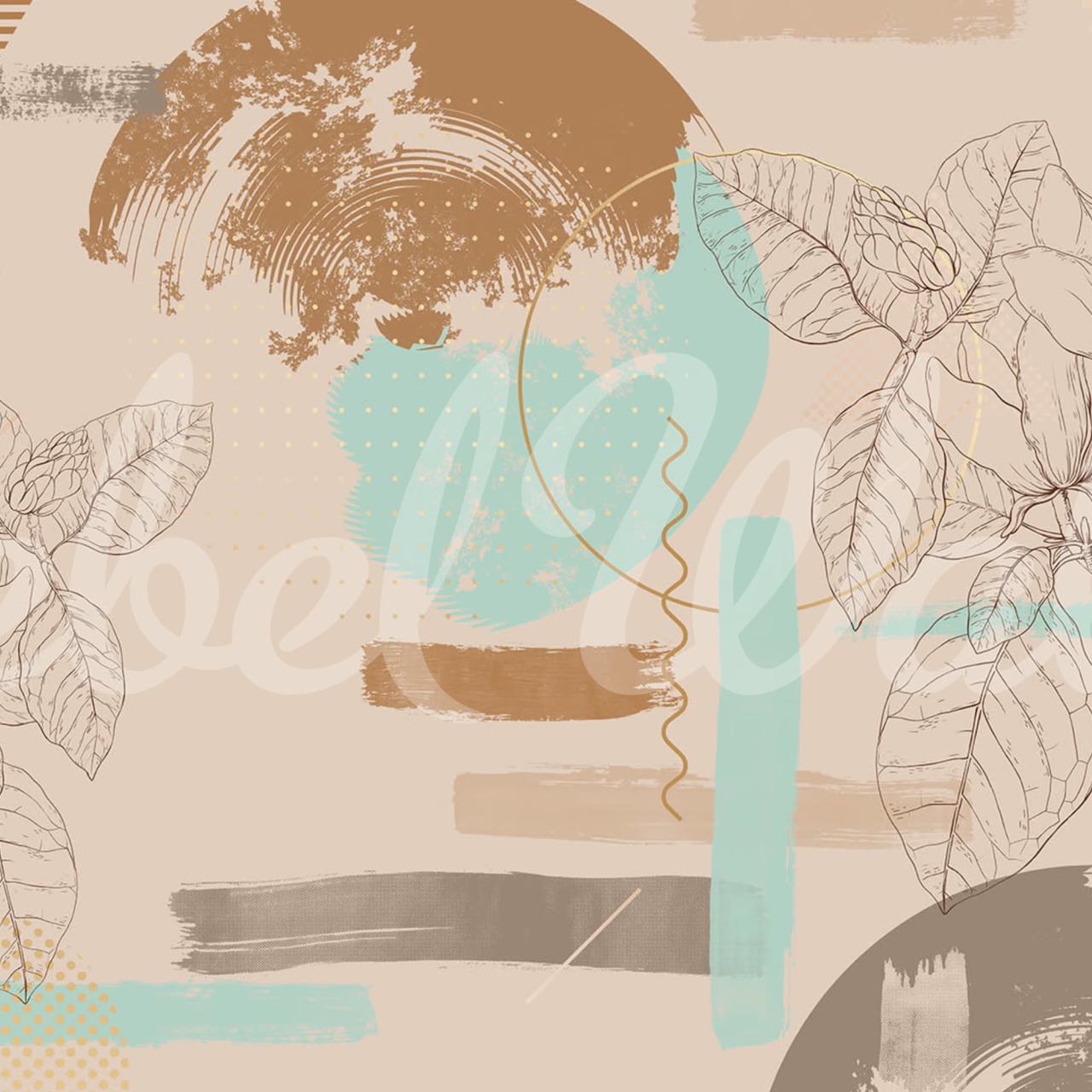 Fototapet, Abstract Retro, Pastel, Rebel Walls - 2