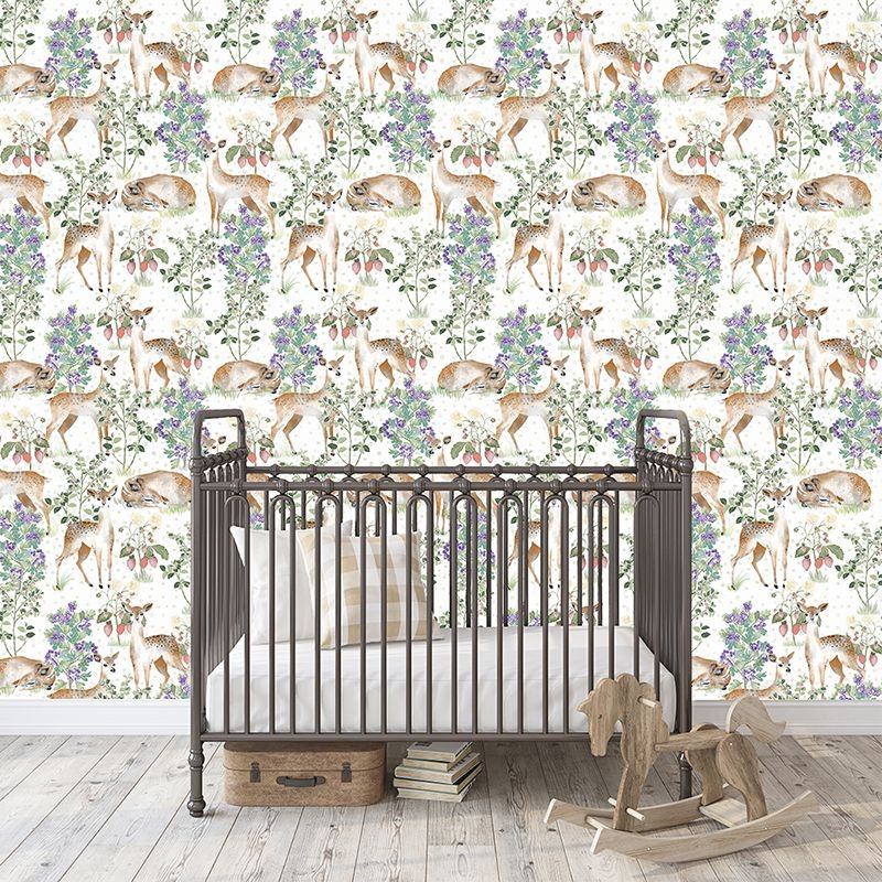 Fototapet Anca's Fawn in White, VLAdiLA
